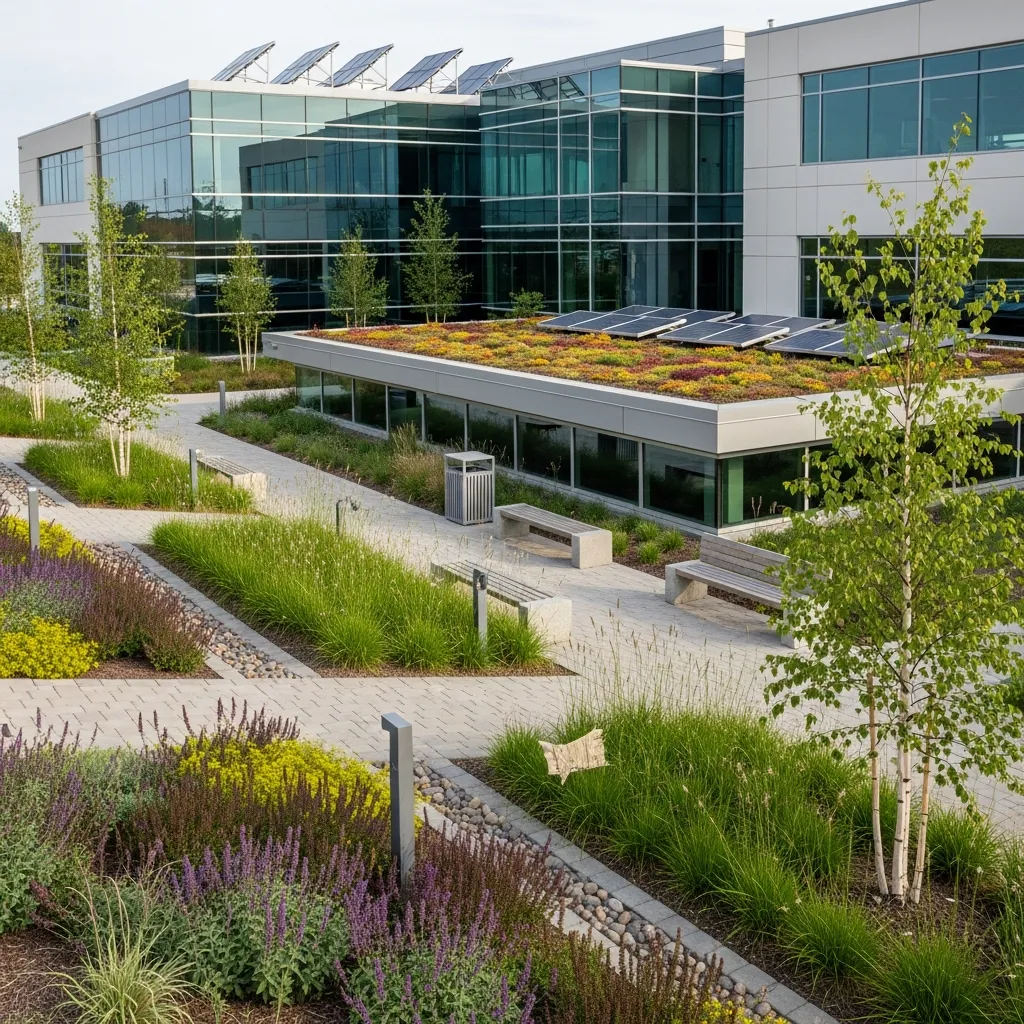 Paisajismo comercial sostenible