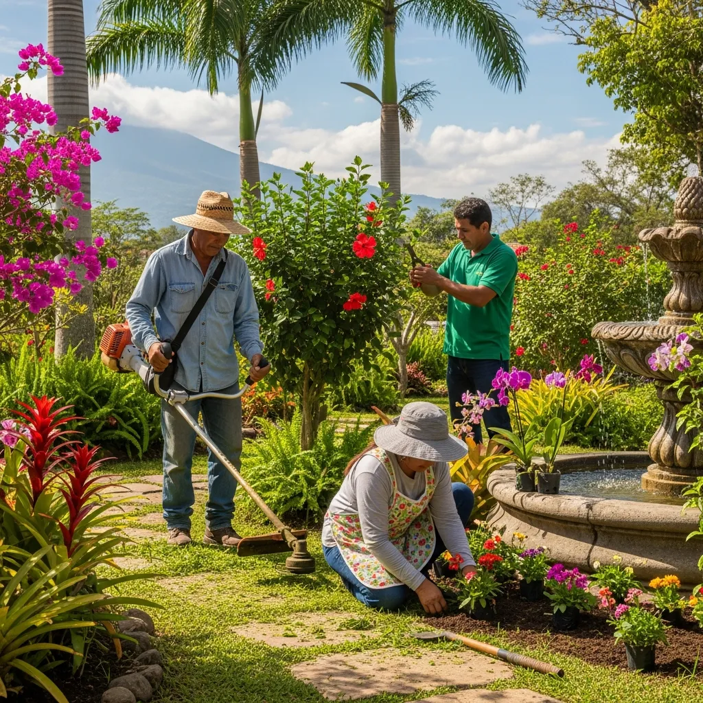 Mantenimiento de jardines en El Salvador